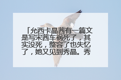 允西卡晶茜有一篇文是写宋茜车祸死了,其实没死,整容了也失忆了,她又见到秀晶。秀妍是允儿的前女友,
