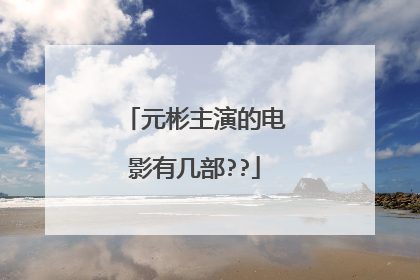 元彬主演的电影有几部??
