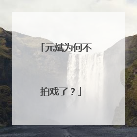 元斌为何不拍戏了？