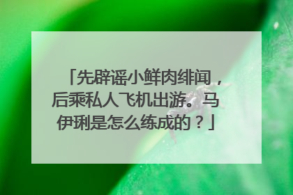 先辟谣小鲜肉绯闻,后乘私人飞机出游。马伊琍是怎么练成的?
