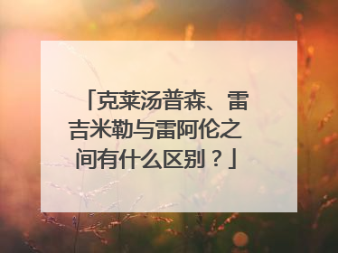 克莱汤普森、雷吉米勒与雷阿伦之间有什么区别？