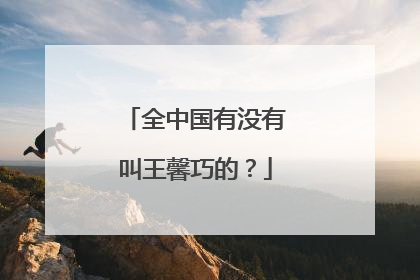 全中国有没有叫王馨巧的?