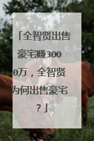 全智贤出售豪宅赚3000万,全智贤为何出售豪宅?