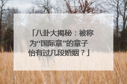 八卦大揭秘：被称为“国际章”的章子怡有过几段婚姻？