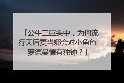 公牛三巨头中，为何流行天后麦当娜会对小角色罗德曼情有独钟？