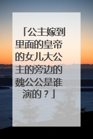 公主嫁到里面的皇帝的女儿大公主的旁边的魏公公是谁演的?