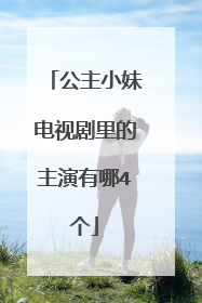 公主小妹电视剧里的主演有哪4个