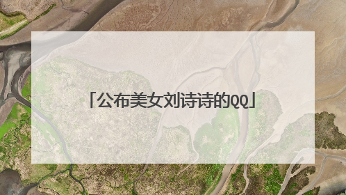 公布美女刘诗诗的QQ