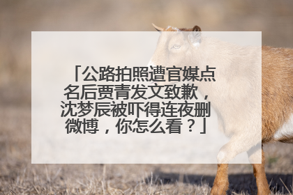 公路拍照遭官媒点名后贾青发文致歉,沈梦辰被吓得连夜删微博,你怎么看?