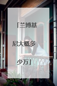 兰博基尼大概多少万