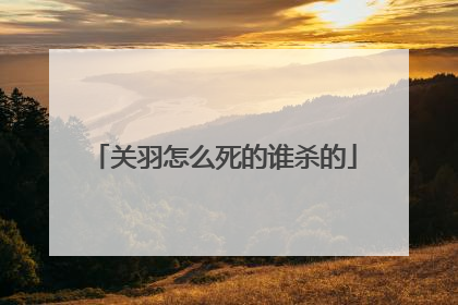 关羽怎么死的谁杀的