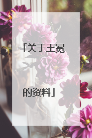关于王冕的资料