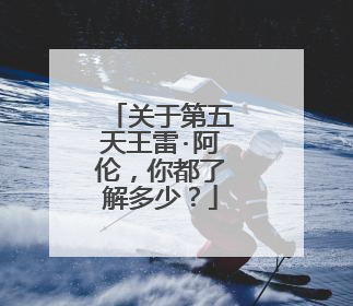 关于第五天王雷·阿伦,你都了解多少?