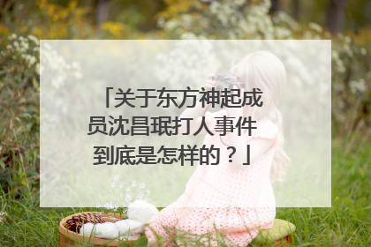 关于东方神起成员沈昌珉打人事件到底是怎样的？