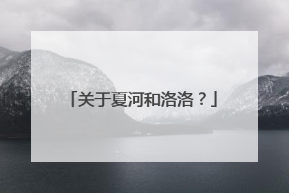 关于夏河和洛洛?