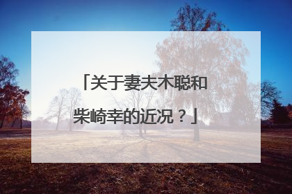 关于妻夫木聪和柴崎幸的近况？
