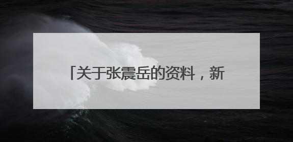 关于张震岳的资料,新闻?还有林宥嘉的~