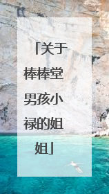 关于棒棒堂男孩小禄的姐姐