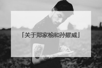 关于郑家榆和孙耀威