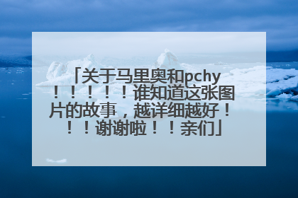 关于马里奥和pchy!!!!!谁知道这张图片的故事,越详细越好!!!谢谢啦!!亲们