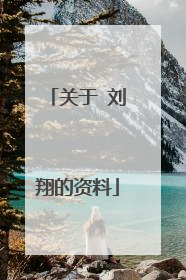 关于 刘翔的资料