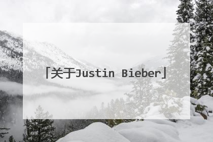 关于Justin Bieber