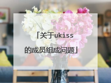 关于ukiss的成员组成问题
