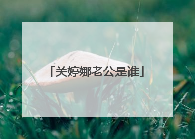 关婷娜老公是谁