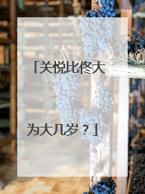 关悦比佟大为大几岁？