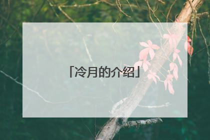 冷月的介绍