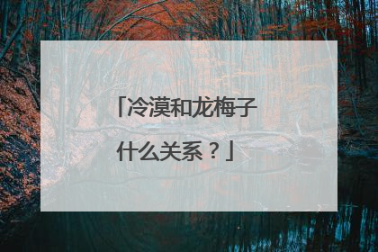 冷漠和龙梅子什么关系？