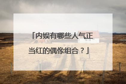 内娱有哪些人气正当红的偶像组合？
