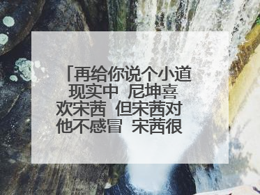 再给你说个小道 现实中 尼坤喜欢宋茜 但宋茜对他不感冒 宋茜很多人追哦~