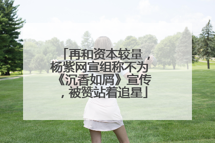 再和资本较量,杨紫网宣组称不为《沉香如屑》宣传,被赞站着追星