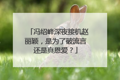 冯绍峰深夜接机赵丽颖,是为了破流言还是真恩爱?