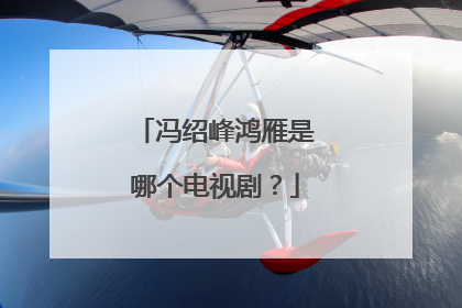 冯绍峰鸿雁是哪个电视剧?