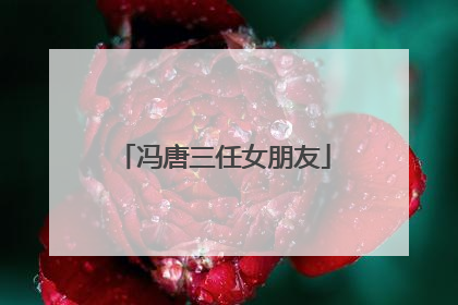 冯唐三任女朋友