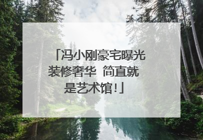 冯小刚豪宅曝光装修奢华 简直就是艺术馆!