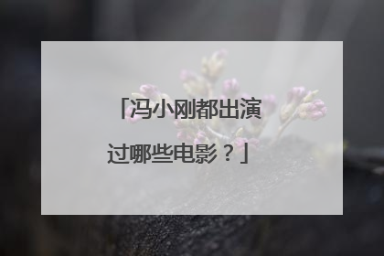 冯小刚都出演过哪些电影？