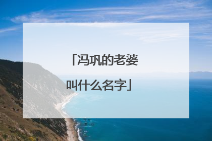冯巩的老婆叫什么名字
