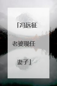 冯远征老婆现任妻子