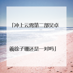 冲上云霄第二部吴卓羲徐子珊还是一对吗