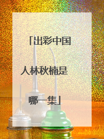 出彩中国人林秋楠是哪一集