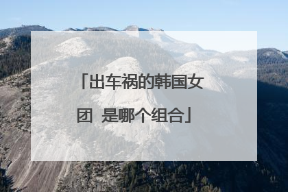 出车祸的韩国女团 是哪个组合