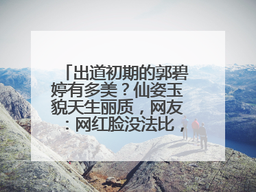 出道初期的郭碧婷有多美？仙姿玉貌天生丽质，网友：网红脸没法比，啥颜值？