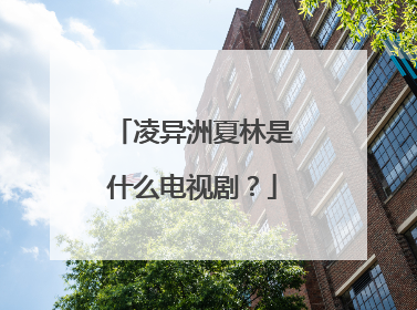 凌异洲夏林是什么电视剧?