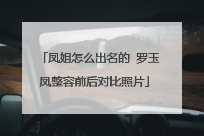 凤姐怎么出名的 罗玉凤整容前后对比照片
