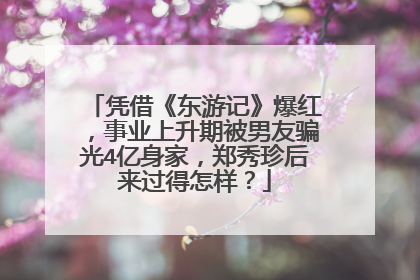 凭借《东游记》爆红，事业上升期被男友骗光4亿身家，郑秀珍后来过得怎样？