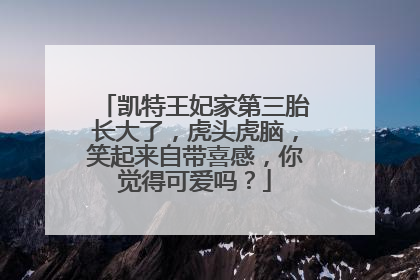 凯特王妃家第三胎长大了,虎头虎脑,笑起来自带喜感,你觉得可爱吗?