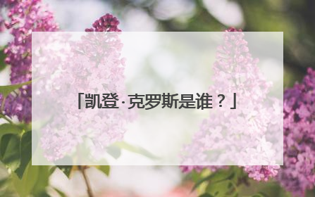 凯登·克罗斯是谁？